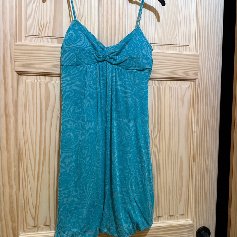 Vanity Teal Chemise with Paisley Design